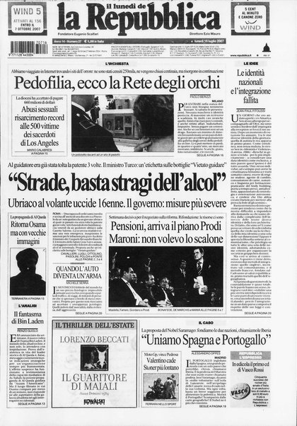 Il lunedì de La repubblica